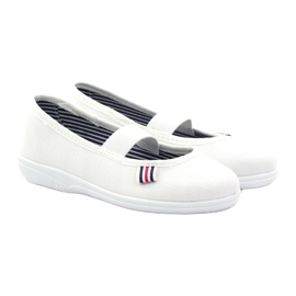 Mädchen Hausschuhe Tschechische Befado 274X013 weiß 4