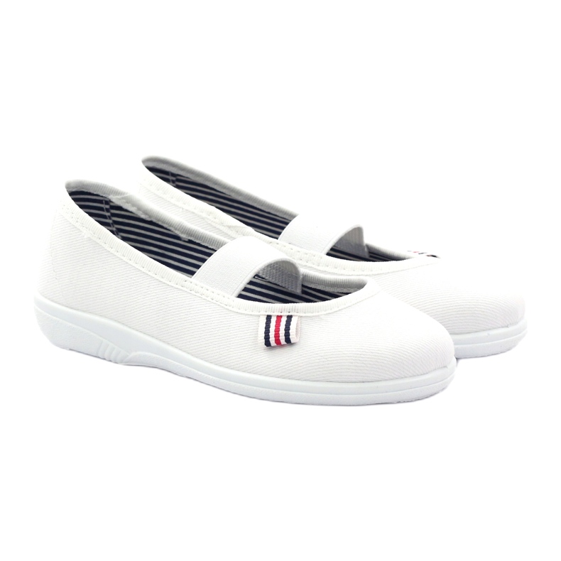 Mädchen Hausschuhe Tschechische Befado 274X013 weiß 4