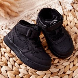 PA1 Hohe isolierte Sportschuhe für Kinder Schwarz Clafi 2