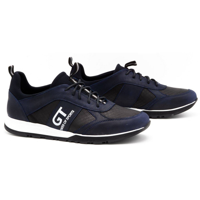 Polbut Sportliche Herren-Freizeitschuhe aus Leder 2111PLB, Marineblau 2