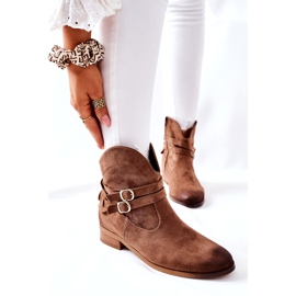 Vinceza Warme Wildlederstiefel für Damen Beige Castlerock braun 1