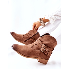 Vinceza Warme Wildlederstiefel für Damen Beige Castlerock braun 6