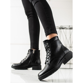 W. Potocki Schwarze Trapper aus Öko-Potocki-Leder 1