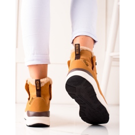 Damen Schneestiefel Big Star II274262 braun gelb 1