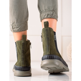 Big Star II274355 Damenstiefel grün 1