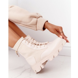 PS1 Damenstiefel Workers Beige Megan 5