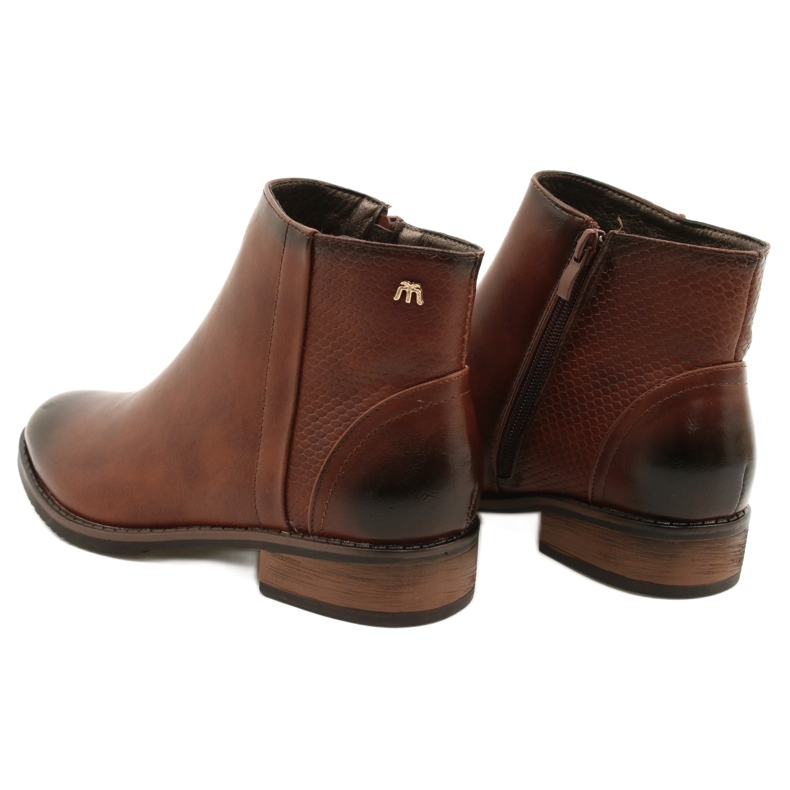 M.Daszyński Braune Booties Chelsea Boots SA62-2 3