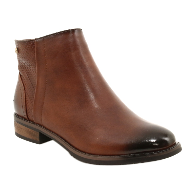 M.Daszyński Braune Booties Chelsea Boots SA62-2 1