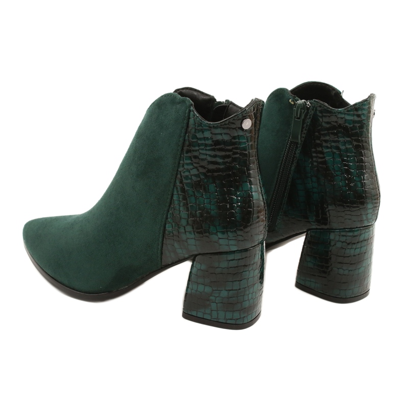 M.Daszyński Grüne Wildlederstiefel MR2025-3 schwarz 3