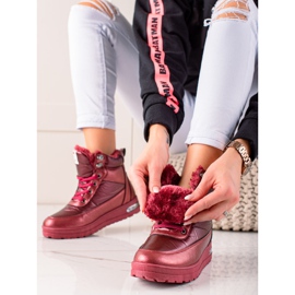 TRENDI Schneestiefel mit Glitzer Supermo rot 1