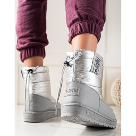 Damen Schneestiefel Big Star II274118 silber- grau 1