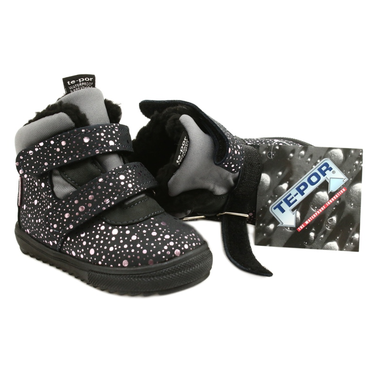 Wasserdichte Stiefel Pink Rosa TE-POR Mazurek 1360 grau 6