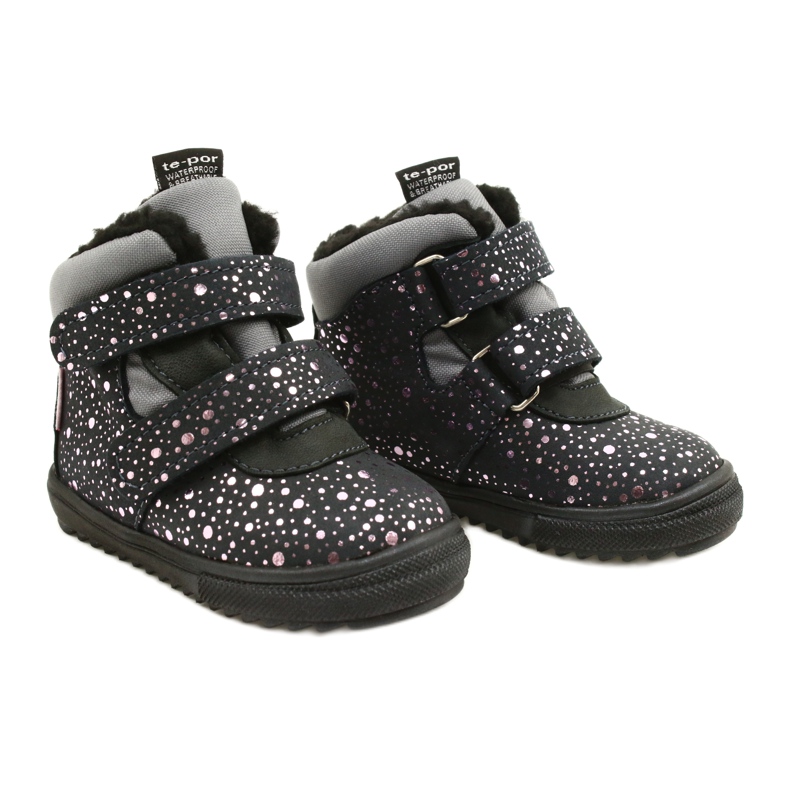 Wasserdichte Stiefel Pink Rosa TE-POR Mazurek 1360 grau 5