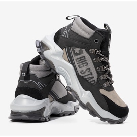 Maclovio Herren schwarz-graue Big Star Sneakers 1