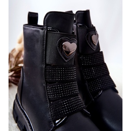 PA1 Schwarze Miraven Kinderstiefel mit Fellisolierung 1