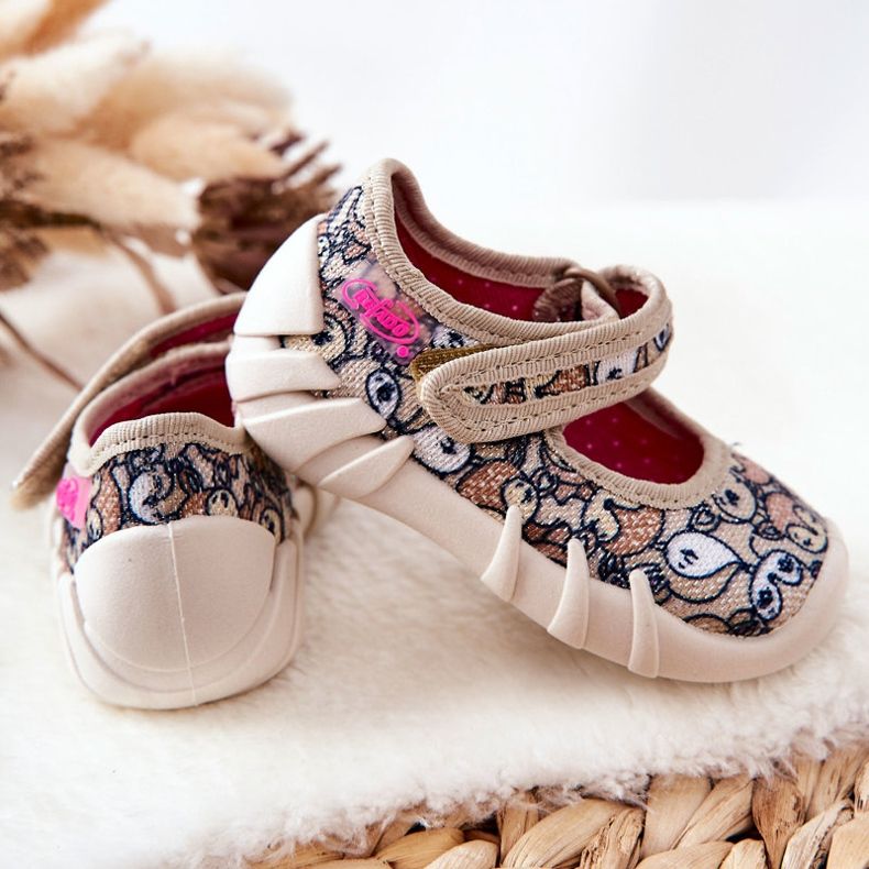 BEFADO S.A. Hausschuhe Inblu Reh 109P240 Beige braun 2