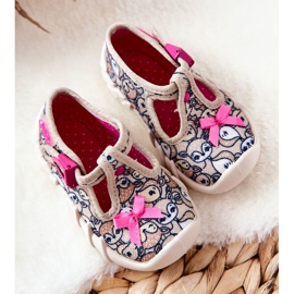 BEFADO S.A. Hausschuhe Inblu Reh mit Schleife 110P437 Beige braun 1