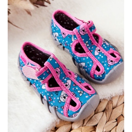 BEFADO S.A. Hausschuhe Inblu Mit Klettverschluss 190P100 Blau-Rosa 1