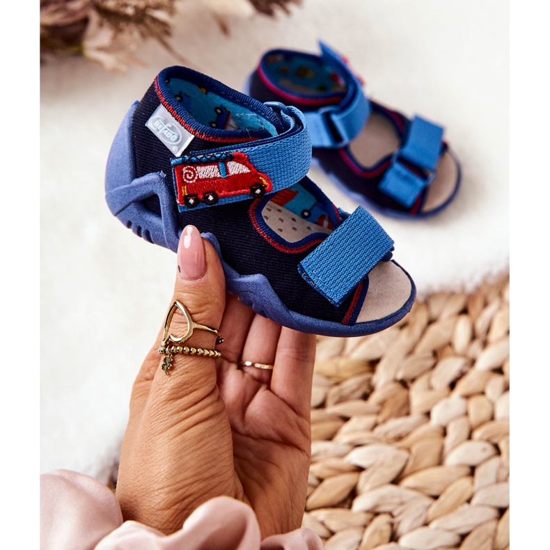 BEFADO S.A. Sandalen Inblu Mit Klettverschluss 350P014 Marineblau 1