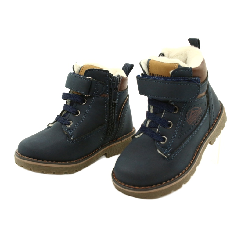 Klettverschluss Arbeiter American Club GC28 / 21 Granate blau 3