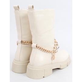 Stiefel mit abnehmbarer Kette Lome Beige 1