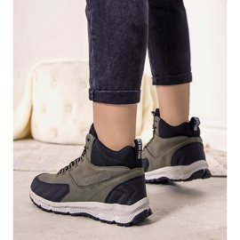 Grüne Trekkingschuhe Big Star Ivanna schwarz 1