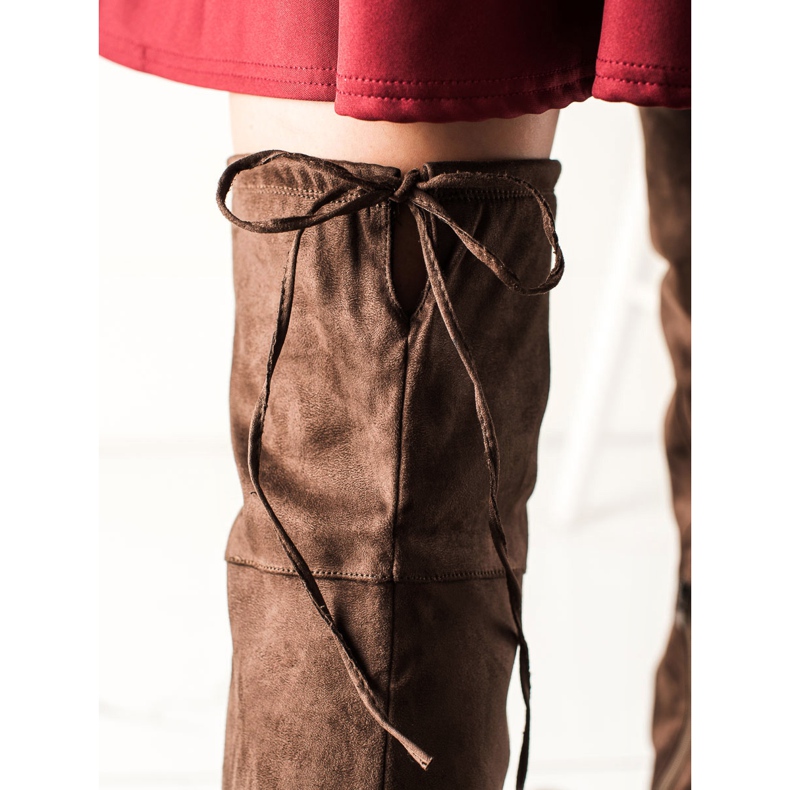 TRENDI Bequeme Overknee-Stiefel braun 1