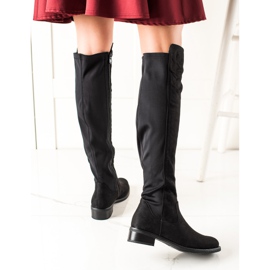 Lovery Bequeme Wildlederstiefel schwarz 1