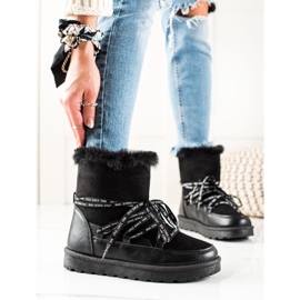 W. Potocki Schwarze Schneestiefel Potocki 1