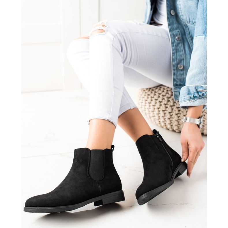 J. Star Klassische Stiefel schwarz 1