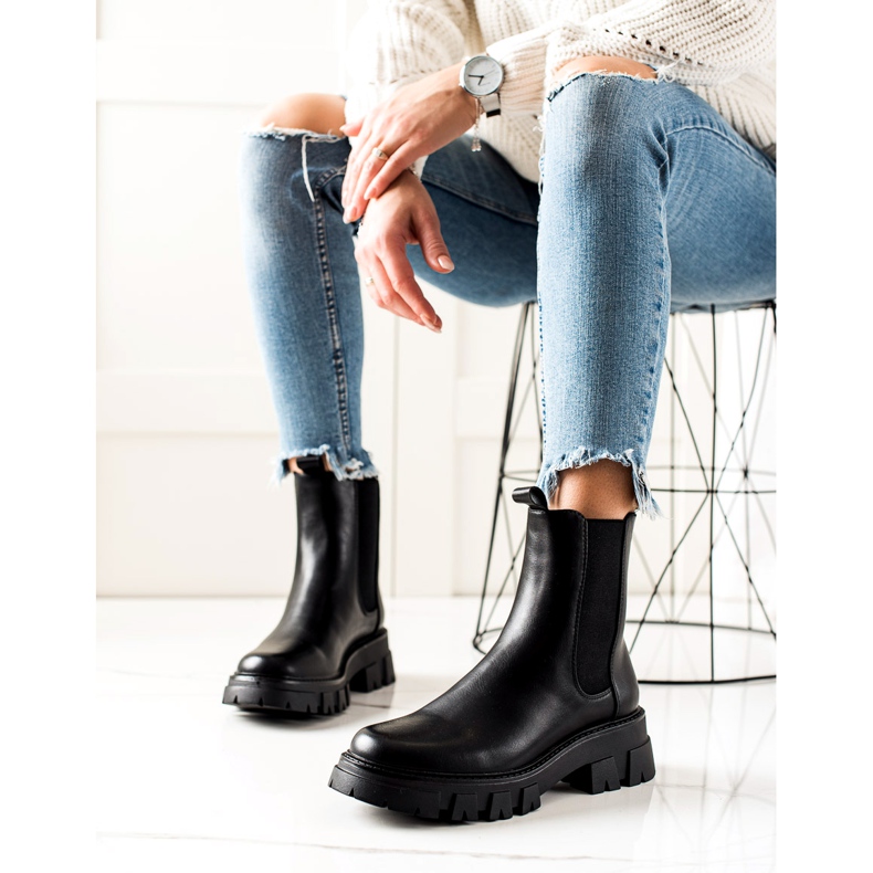 Schwarze Chelsea-Boots von Sergio Leone 1