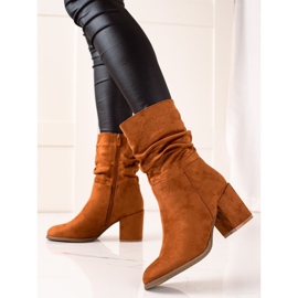 Evento Stylische hohe Stiefel braun 1