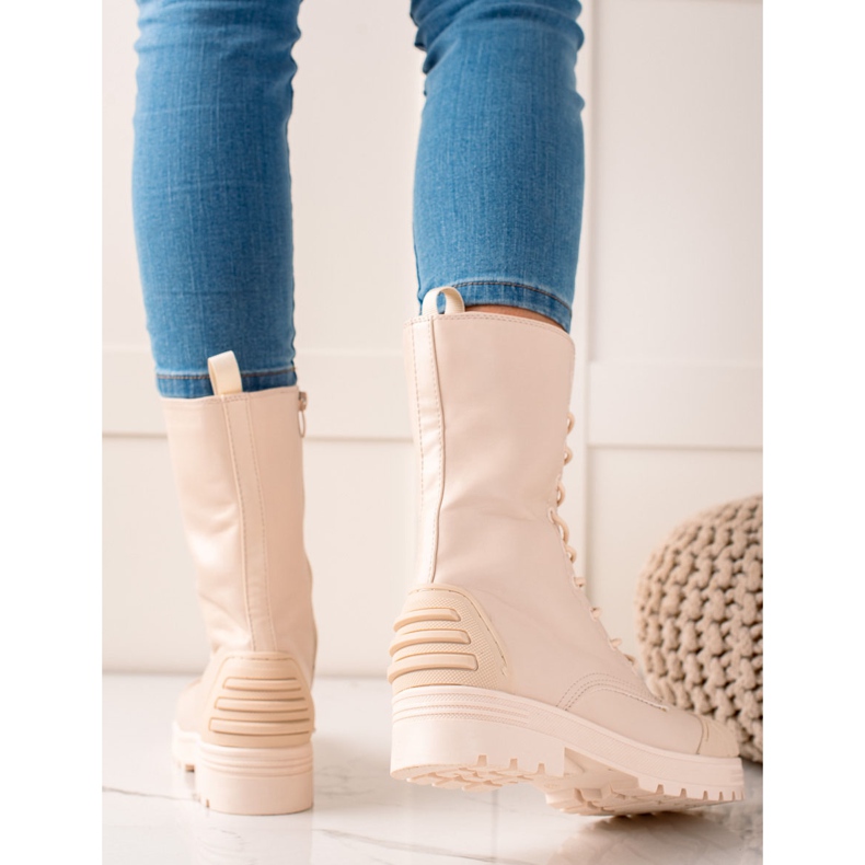 Seastar Hohe Schnür-Trapper beige 1