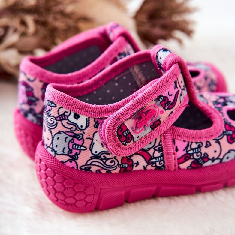 BEFADO S.A. Hausschuhe Befado Einhörner 533P018 Rosa 2