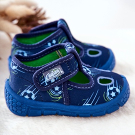 BEFADO S.A. Hausschuhe Befado Balls 533P015 Marineblau 1