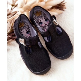 BEFADO S.A. Ballerina Hausschuhe Befado Shiny 115X006 Schwarz 2