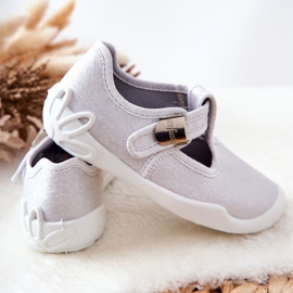 BEFADO S.A. Ballerina Hausschuhe Befado Shiny 115X001 Silber silber- 2