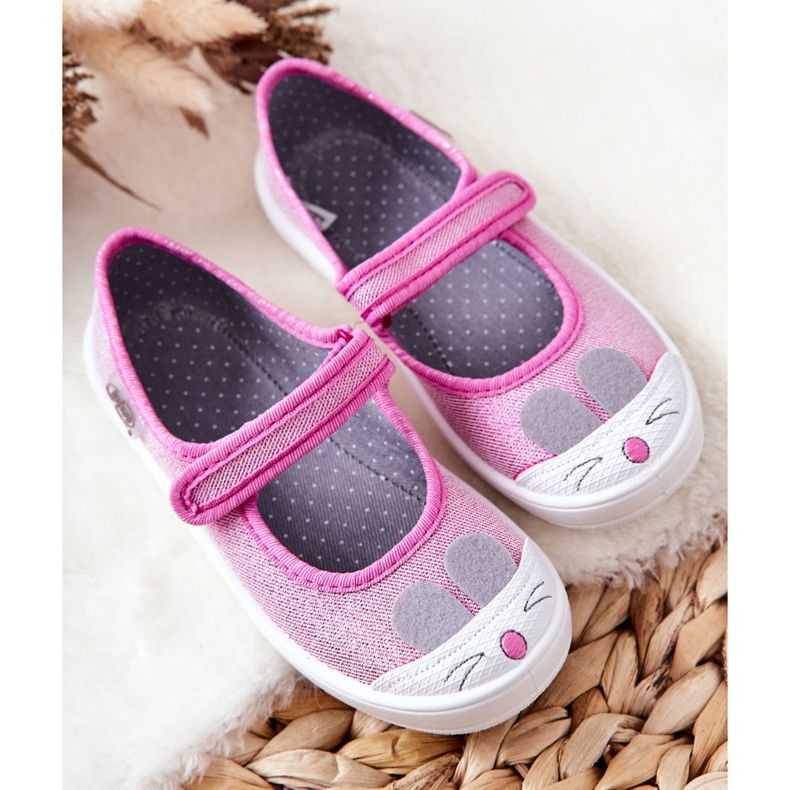 BEFADO S.A. Ballerina-Hausschuhe Befado Rabbit 208X045 Rosa 1