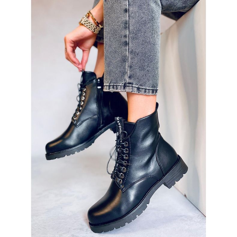 Ango Black Schnürarbeiter schwarz 1