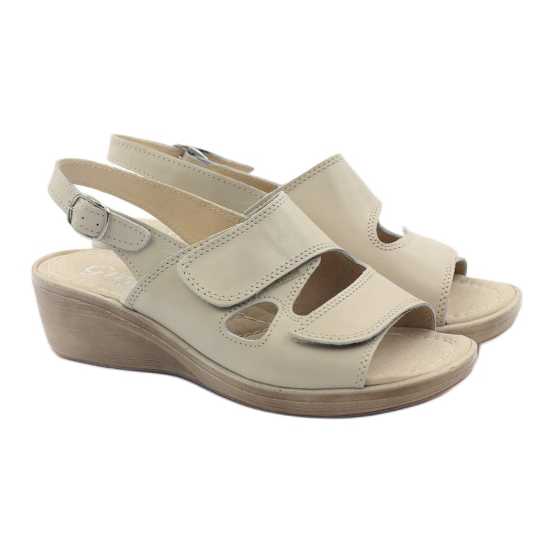 Damen Keilsandalen Gregors 592 beige 4