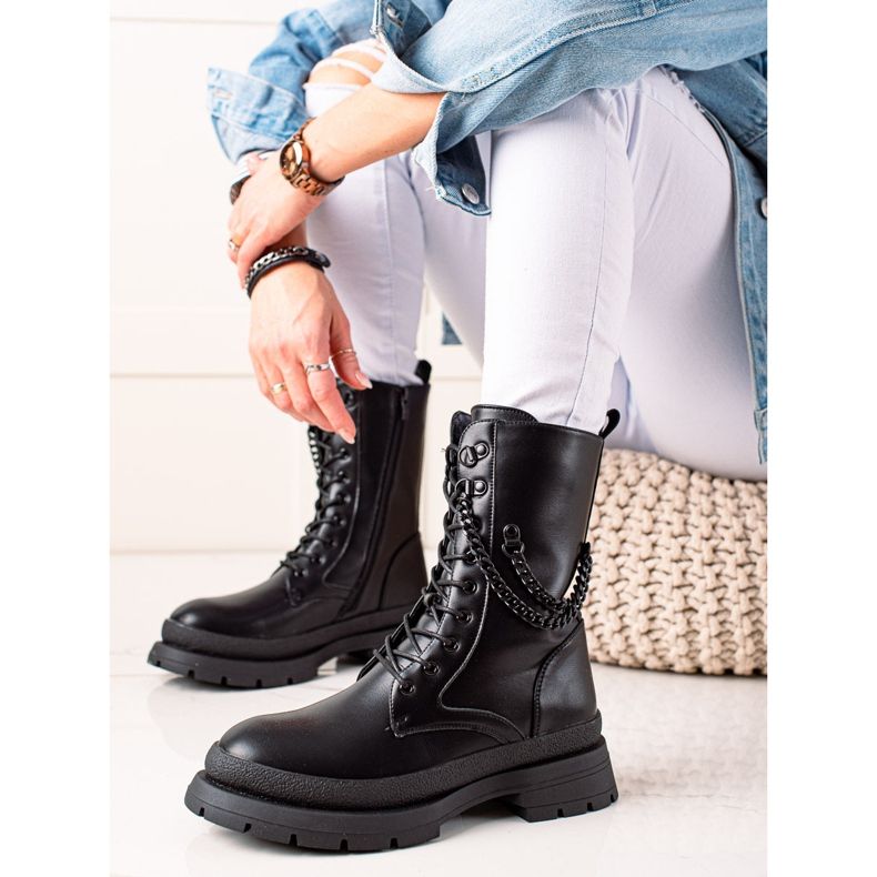 Bona Warme Arbeiter mit einer Kette schwarz 1