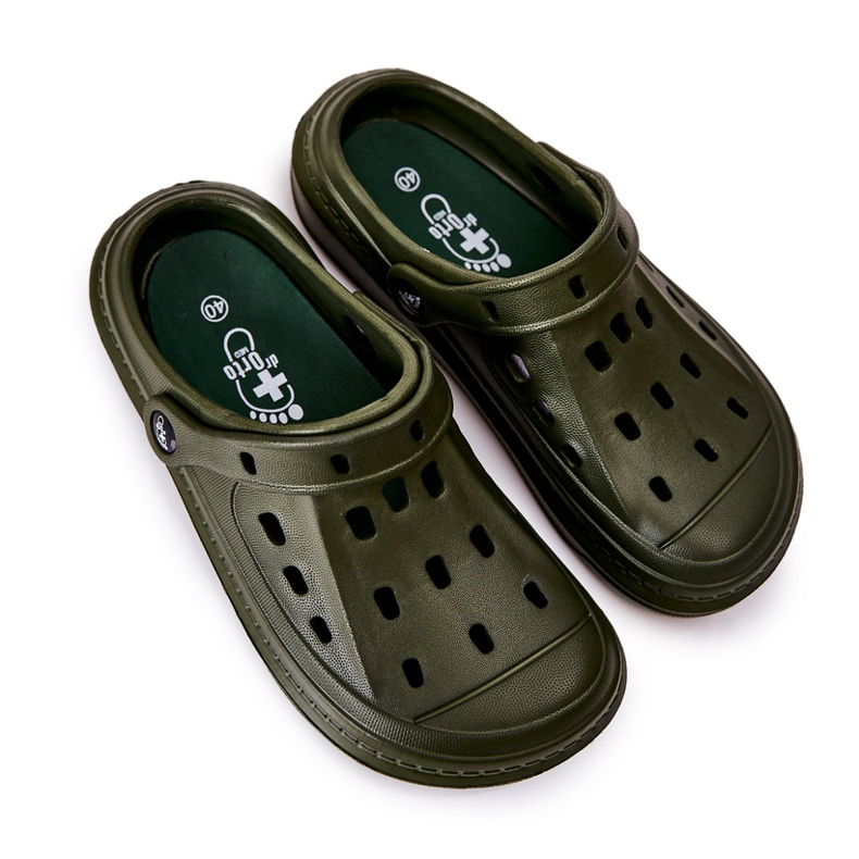 BEFADO S.A. Herren Hausschuhe Kroks Befado 154M004 Khaki grün 1