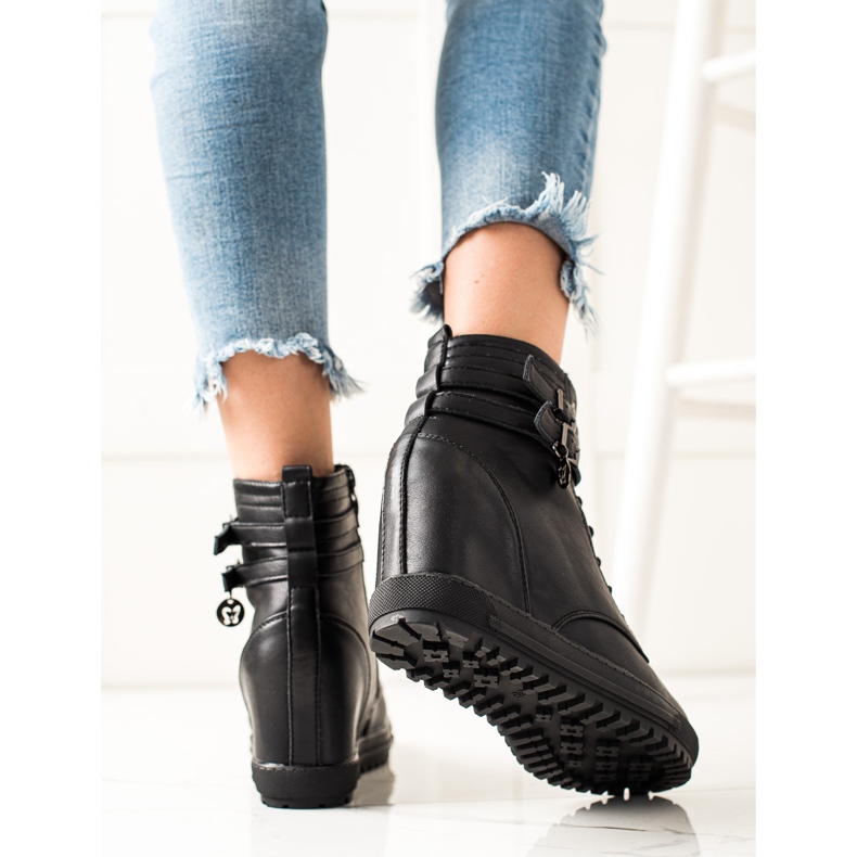 Goodin Schnürstiefeletten schwarz 1