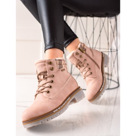 Goodin Isolierte Trapper aus Öko-Leder rosa 1