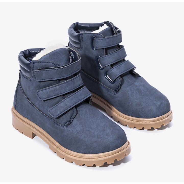 Marineblaue Kinderstiefel von Babin 1