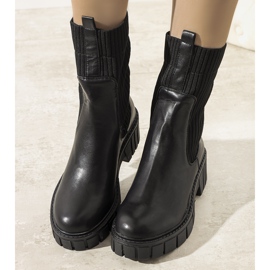 Schwarze isolierte Stiefel von Sanders 1