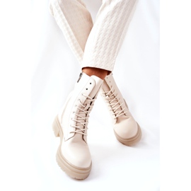 PE1 Hohe Stiefel Workery Beige Rozelle 3