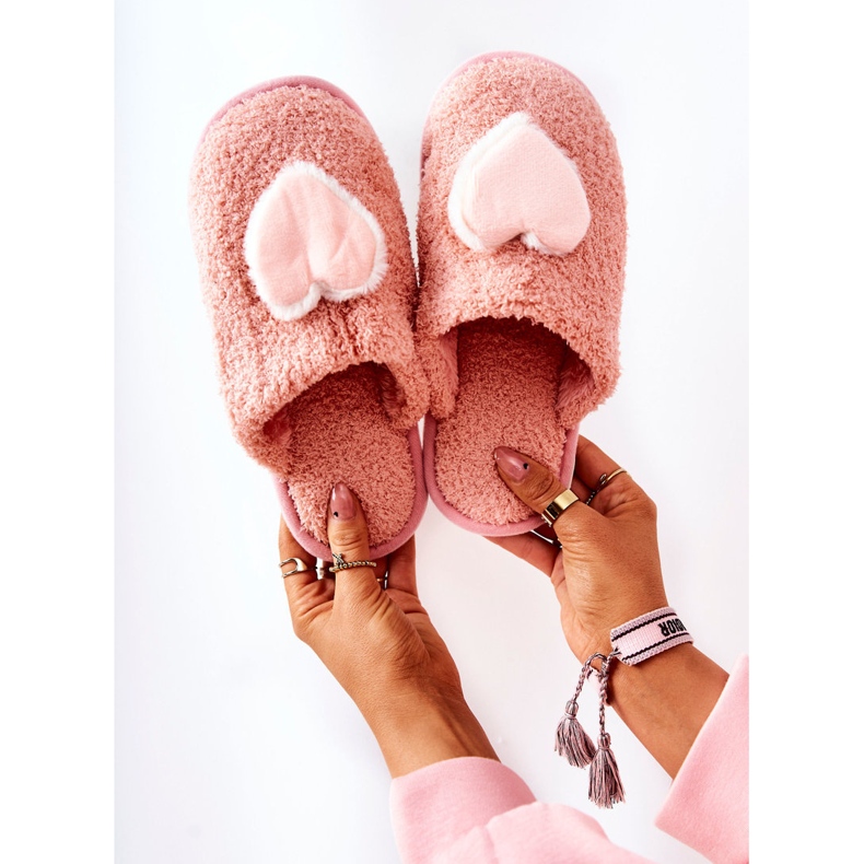 Rosa Heartbeat Hausschuhe für Damen 1
