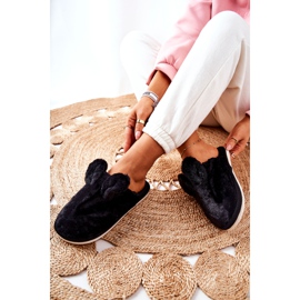 Pelzpantoffeln mit schwarzen Thorpe-Ohren 2