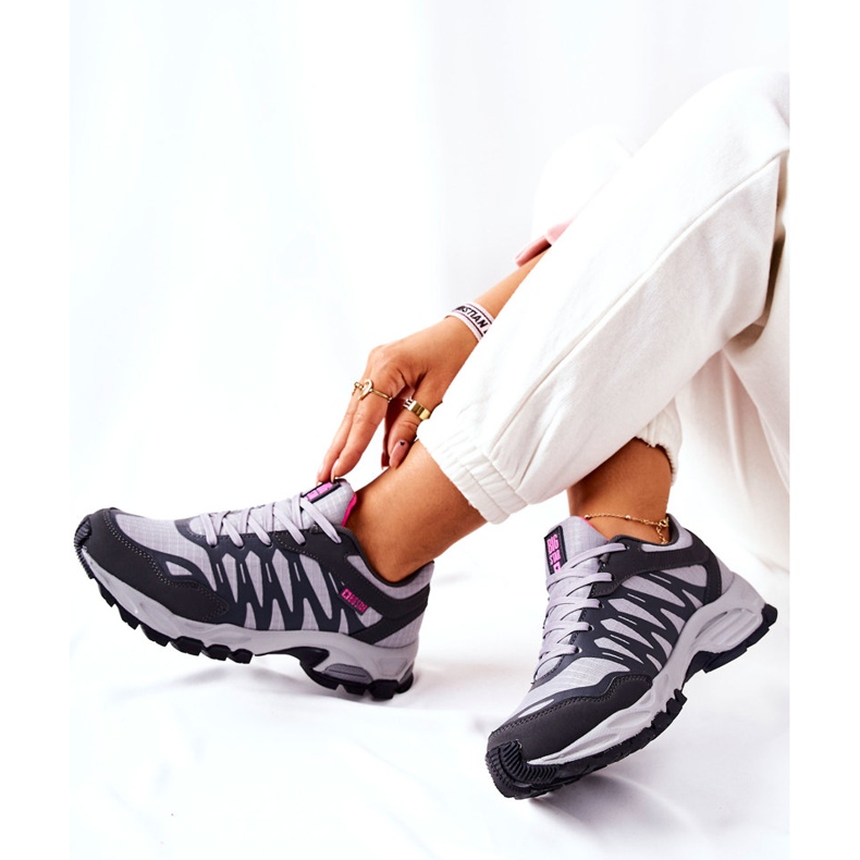 Sportschuhe Memory Foam Big Star GG274499 Grau rosa 2